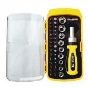 41Pcs - Black & Yellow Screwdriver Socket Tool Kit