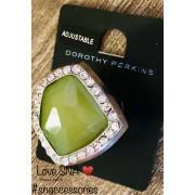 Dorothy Perkins Light Green Elastic Ring