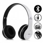 P47 Wireless Bluetooth Foldable Headset with Microphone-White