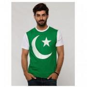 Independence Day Green & White Printed T-Shirt for Men